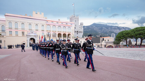 Carabiniers du Prince- Fête Nationale-Répétition, répétion F.N. 2019  156 
