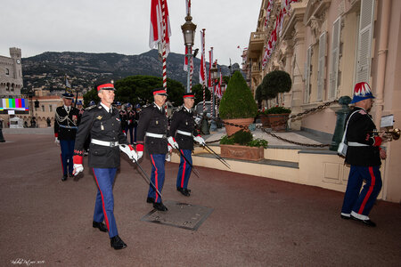 Carabiniers du Prince- Fête Nationale-Répétition, répétion F.N. 2019  190 