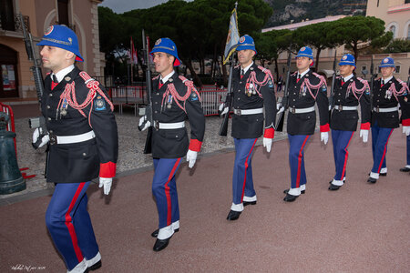 Carabiniers du Prince- Fête Nationale-Répétition, répétion F.N. 2019  181 