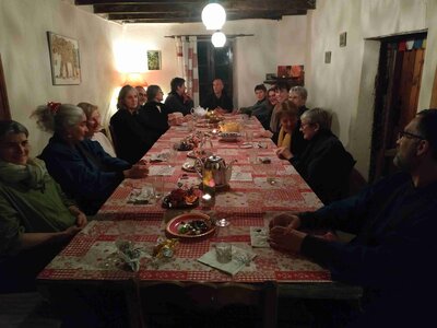 Retraite Charousse 19-20, Les premières minutes de l’an 2020 à Charousse