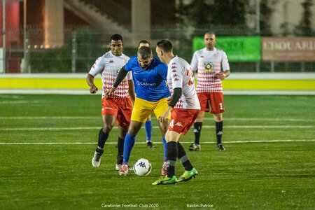 Match Carabiniers/ SBM (3 à 3), Match 6jan2020  84 sur 112 