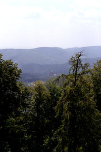2004-1 randonnées, 20040731-010 rand 01 - chateau de fleckenstein vu depuis le hohenbourg _ 01 aout