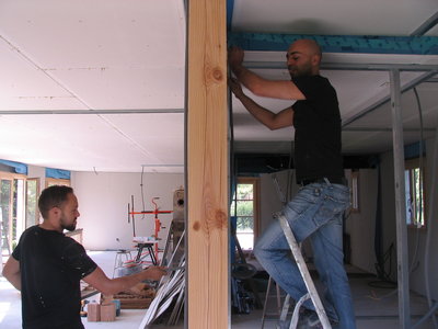 2012-07 construire à st Prim, 130606 cloison-elec02