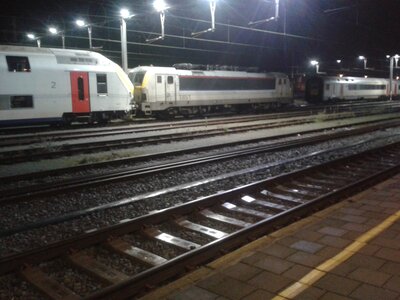 SNCB - Tournai, Scènes Nocturne en gare de Tournai - 02 01 2020