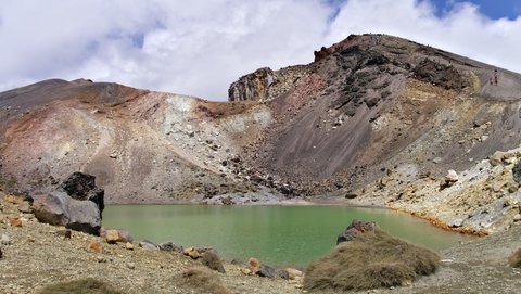 Nouvelle Zélande, novembre à janvier 2019-20, _1280374 raw Lac Emeraude et Red Crater  Tongariro NP  ile du nord