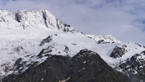 Nouvelle Zélande, novembre à janvier 2019-20, _1270353 raw The Foostool  2764m   depuis Kea Point  ile du sud