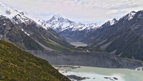 Nouvelle Zélande, novembre à janvier 2019-20, _1270376 raw Aoraki Mt Cook Low Peak  alt 3593m  depuis Sealy Tarns  alt 1300m   ile du sud