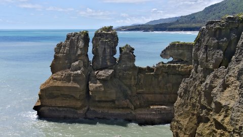 Nouvelle Zélande, novembre à janvier 2019-20, _1270843 raw Pancakes Rocks  Punakaiki  ile du sud