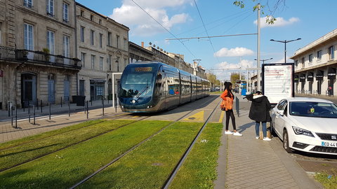 Bordeaux, Le tramway  Station les Hangars