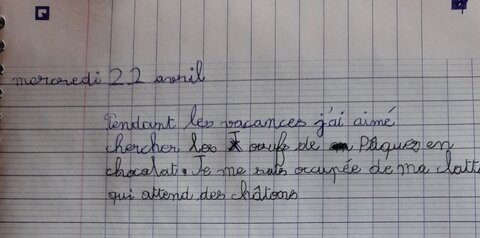 CP: Pendant les vacances, j'ai aimé..., Anaïs