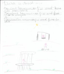 CP: Pendant les vacances, j'ai aimé..., Elaïa