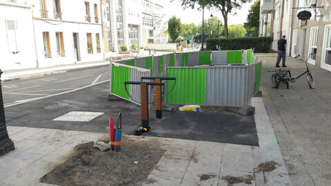 Stationnements vélos, Parmentier