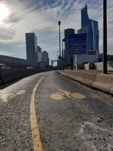 Pistes cyclables, Pont de Neuilly piste COVID