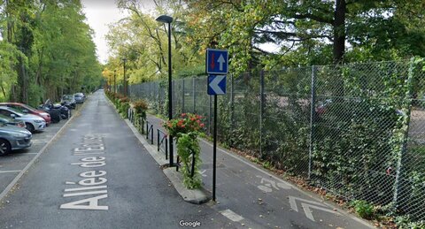 Pistes cyclables, Allée de l’Ecluse