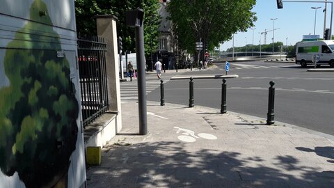 Pistes cyclables, Quais de Seine Richard Wallace Piste 
