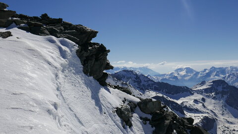 Mont de Gébroulaz, Dôme de Polset, Aiguille de Péclet, P1180392