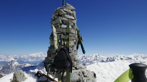 Mont de Gébroulaz, Dôme de Polset, Aiguille de Péclet, P1180410