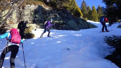 2020-01-12 Raquettes au Lac Achard (Belledonne), 2020-01-12 Lac Achard 03