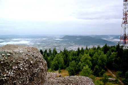 2005-2 randonnées, 075 Vue depuis la roche des Cailloux, 24 juillet