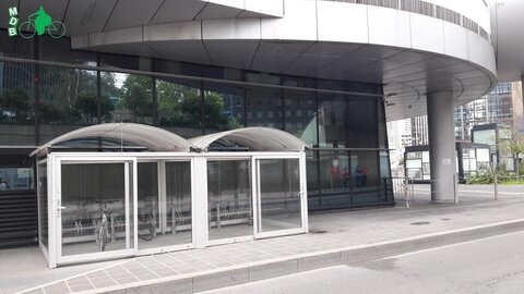 Stationnements vélos, Courbevoie Albert Gleizes velopark sécurisé marqué