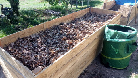 Lavernois vivrier 01 : mes premiers bacs potagers, Une fois étalées…