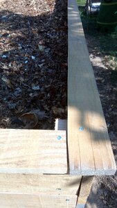 Lavernois vivrier 01 : mes premiers bacs potagers, Malgré mes tracés avant de découper, 2 à 3mm de part et d’autre se sont volatilisés à la découpe…