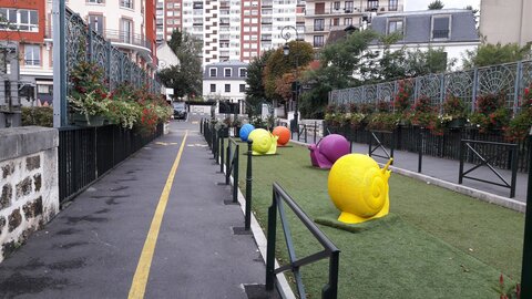 Pistes cyclables, rue Carnot