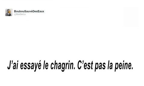 utilisateur 2, chagrin