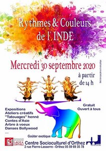 Rythmes et Couleurs de l'Inde 2020, Rythmes et Couleurs de l’Inde 1  1 