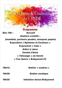 Rythmes et Couleurs de l'Inde 2020, Rythmes et Couleurs de l’Inde 1  2 