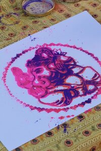 Rythmes et Couleurs de l'Inde 2020, Rythmes et Couleurs de l’Inde 9 mandalas poudre  1 