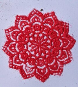 Rythmes et Couleurs de l'Inde 2020, Rythmes et Couleurs de l’Inde 9 mandalas poudre  4 