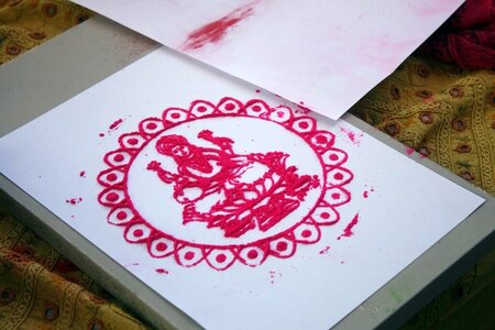 Rythmes et Couleurs de l'Inde 2020, Rythmes et Couleurs de l’Inde 9 mandalas poudre  6 