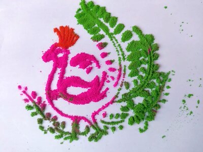 Rythmes et Couleurs de l'Inde 2020, Rythmes et Couleurs de l’Inde 9 mandalas poudre  14 