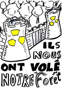 RIEZ - Pleins d'affiches contre le nucléaire, FORET.cleaned