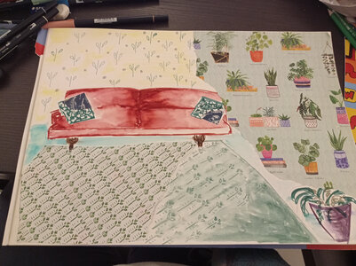 Dessin/peinture/... jeudi soirs, Justine