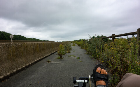 balade Vélo 2020 le long des côtes, Accès cyclable au pont de Normandie