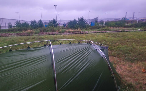 balade Vélo 2020 le long des côtes, Camping improvisé dans le port de Havre
