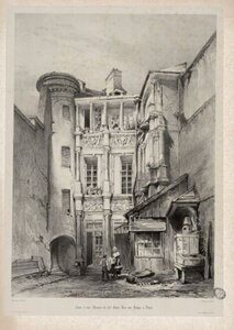 rude, cour d’une maison du XVIè rue des forges dijon