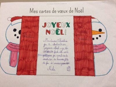 Exposition virtuelle des Petites et des Grandes Menottes, Neela carte de voeux