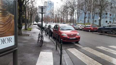 Points noirs, Picasso point noir stationnement sur piste cyclable