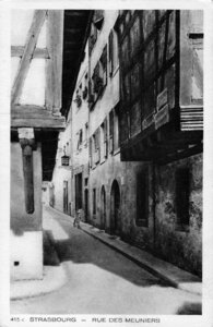 cartes postales Strasbourg, cart post rue des meuniers