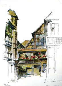 cartes postales Strasbourg, corbeau Kuven