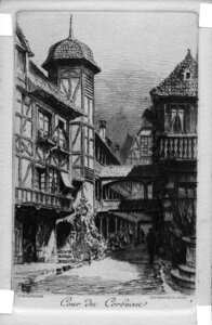 cartes postales Strasbourg, cour du corbeau 4