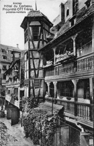 cartes postales Strasbourg, hotel du corbeau