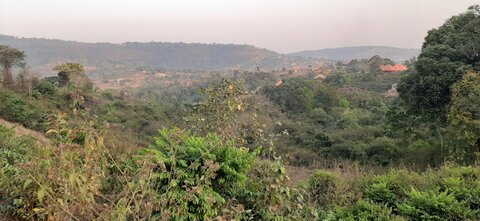 Premiers pas en Guinée, La vue du chemin pour aller au Centre Konkouré à pieds
