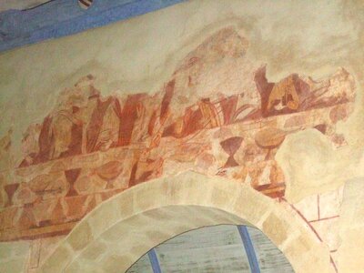 Calan, Pontcallec, Sainte-Anne des Bois<br>@copyleft <a href=https://www.le-fab-lab.com>Le Fab'Blab</a> Licence Art Libre, calan-eglise-fresques01