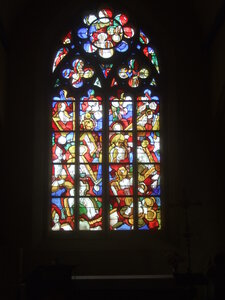 Calan, Pontcallec, Sainte-Anne des Bois<br>@copyleft <a href=https://www.le-fab-lab.com>Le Fab'Blab</a> Licence Art Libre, calan-eglise-vitraux01