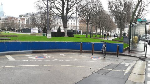 Stationnements vélos, Mairie sortie Parking arceaux