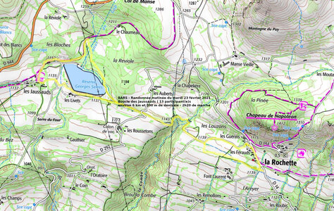 2021 02 23 Boucle des Jaussauds, 2021_02_ 23 Boucle des Jaussauds Trace